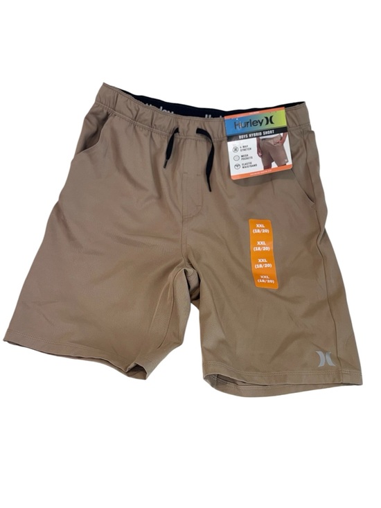 Hurley Other - Hurley Boys Hybrid Shorts in Tan with Black Drawstring XXL (18/20)